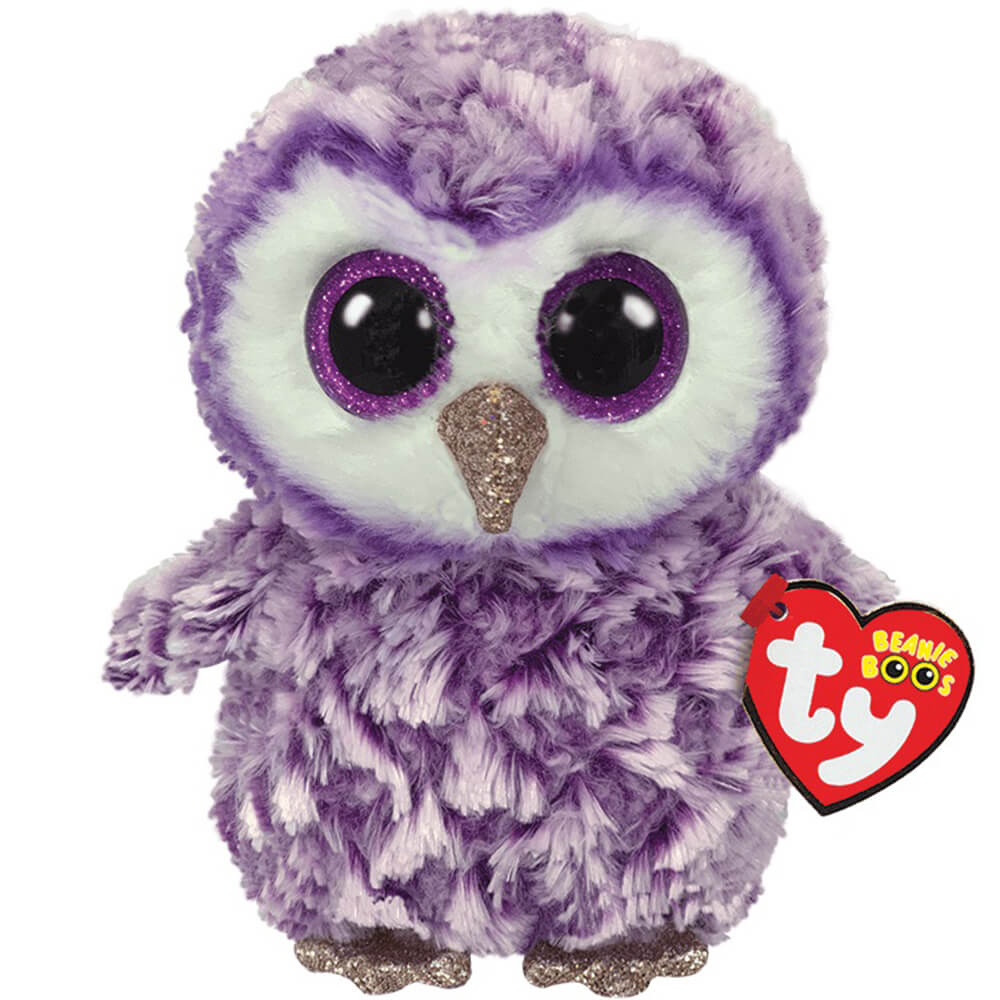 Ty Beanie Boos Moonlight the Purple Owl 6