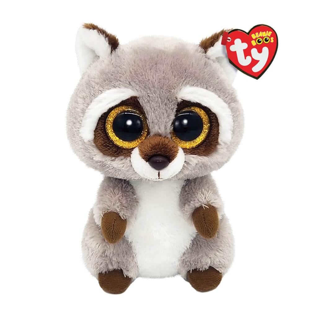 Ty Beanie Boos Oakie the Gray Raccoon 6