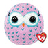 Ty Squishy Beanies Winks the Owl 10" Squish Plush