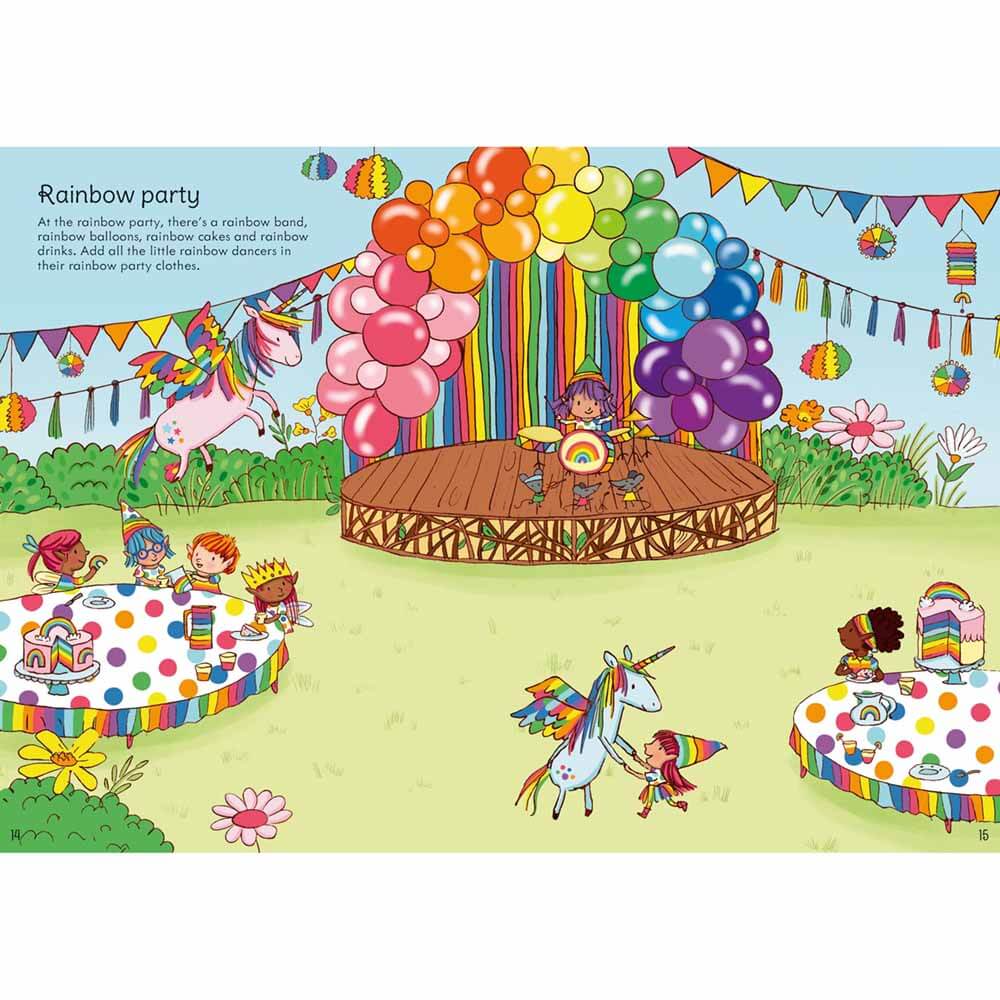 Usborne Little Stickers Rainbows