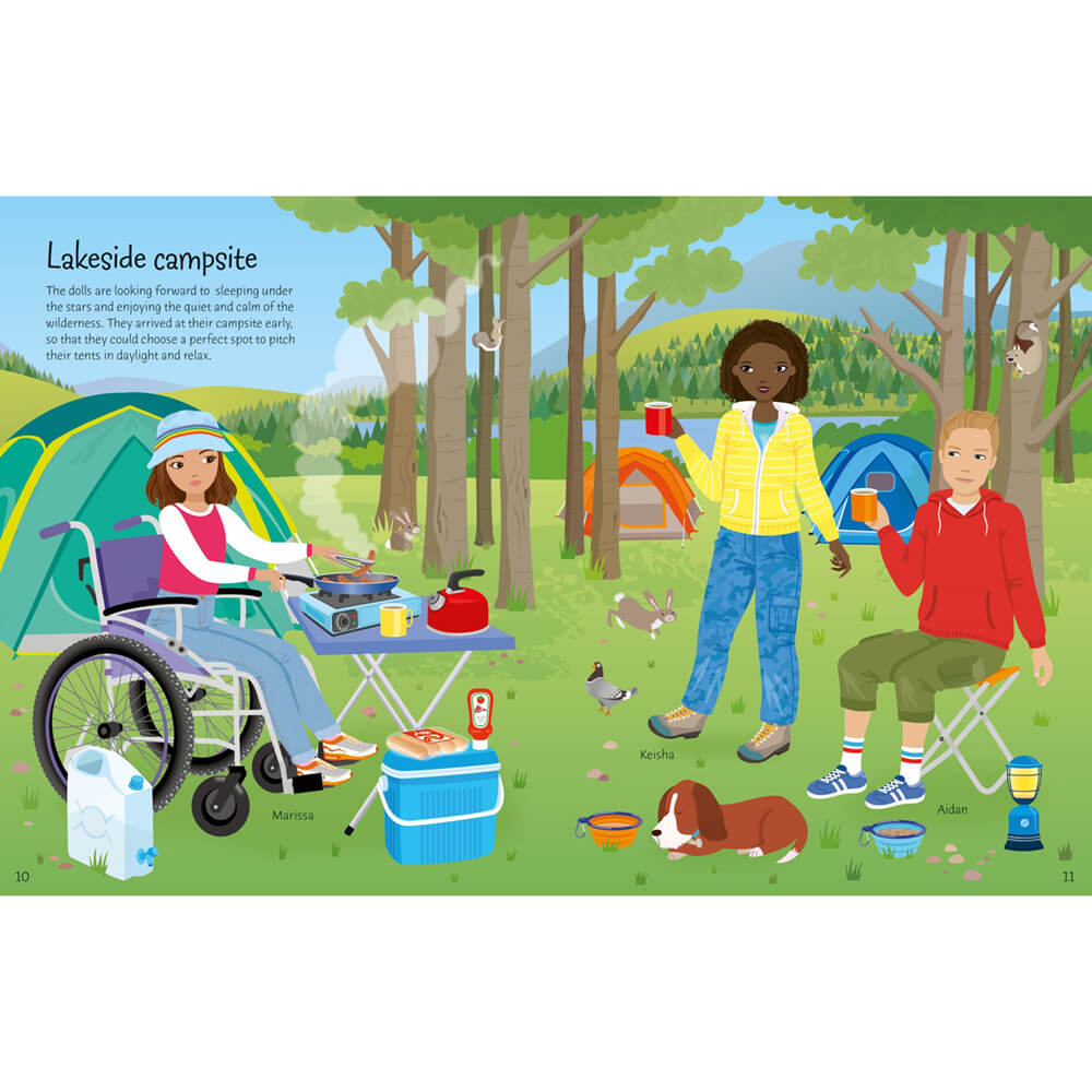 Usborne Sticker Dolly Dressing Outdoors