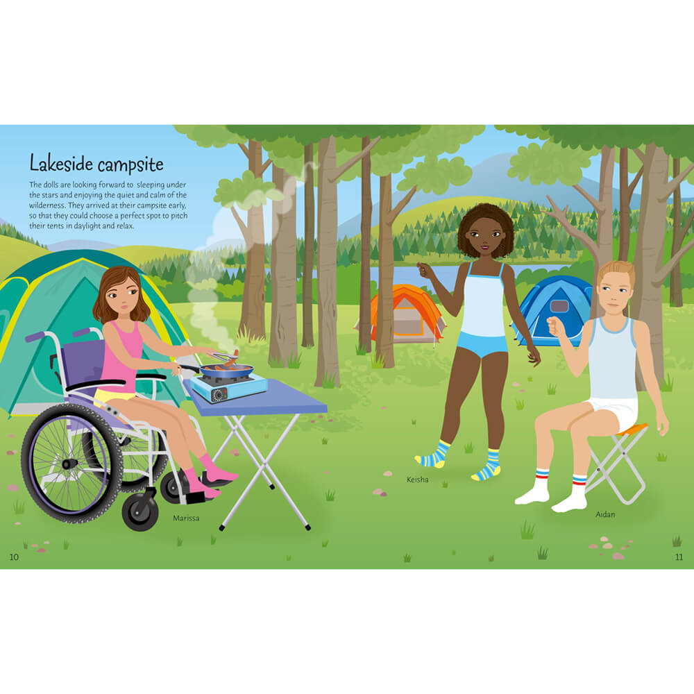 Usborne Sticker Dolly Dressing Outdoors