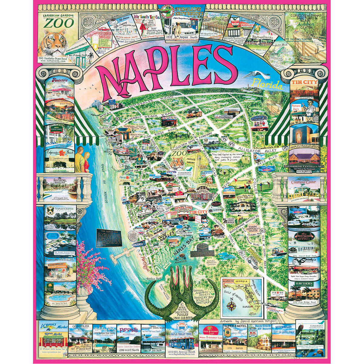 White Mountain Puzzles Naples FL 1000 Piece Jigsaw Puzzle