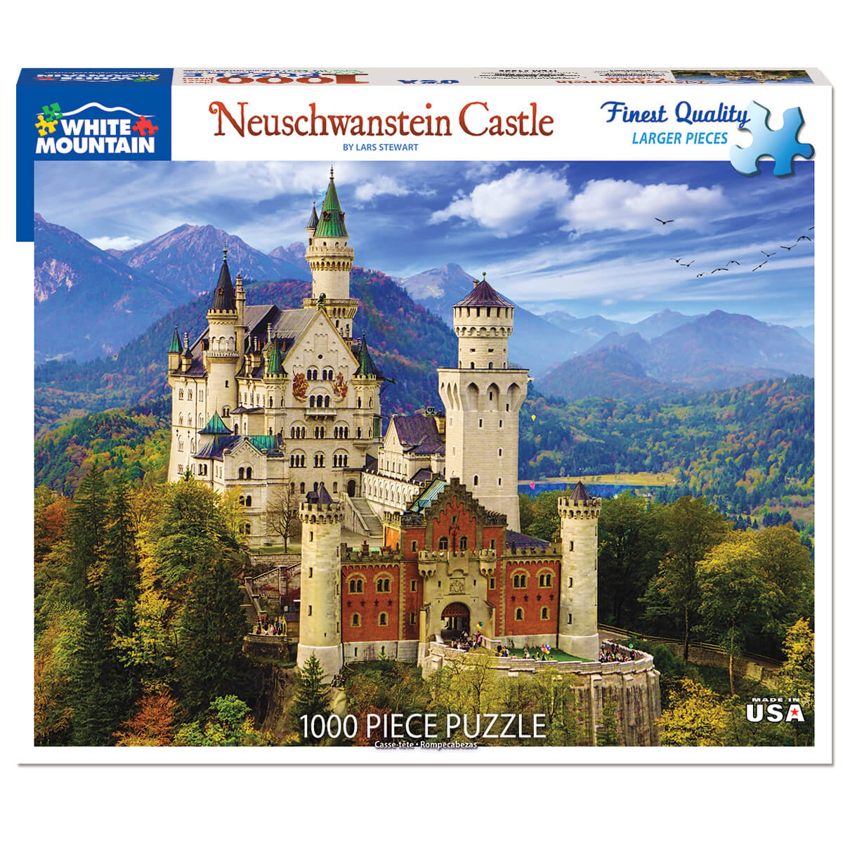 White Mountain Puzzles Neuschwanstein Castle 1000 Piece Jigsaw Puzzle