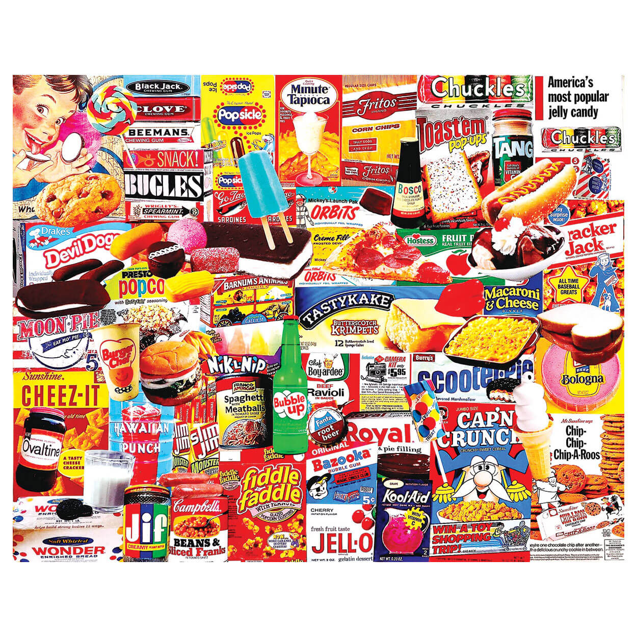 White Mountain Puzzles Things I Ate As A Kid 1000 Piece Jigsaw Puzzle