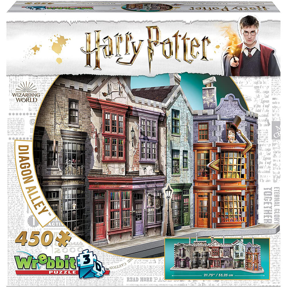 Wrebbit 3D Harry Potter Diagon Alley 450 Piece 3D Jigsaw Puzzle