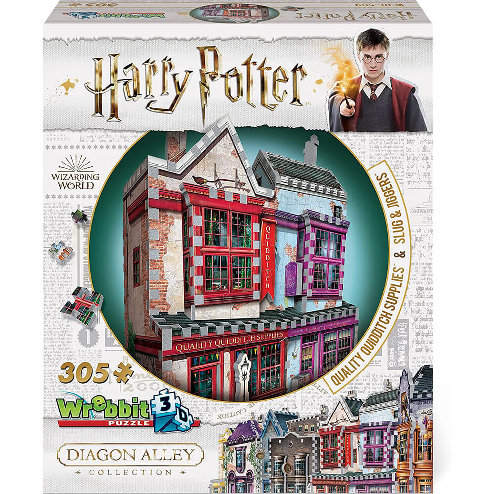 Wrebbit 3D Harry Potter Quality Quidditch Supplies & Slug & Jiggers 305 Piece 3D Jigsaw Puzzle